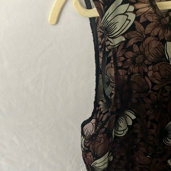 Frock by Tracy Reese (Anthropologie): Floral Brown Motif- Sparkle- 10 - Picture 6 of 16